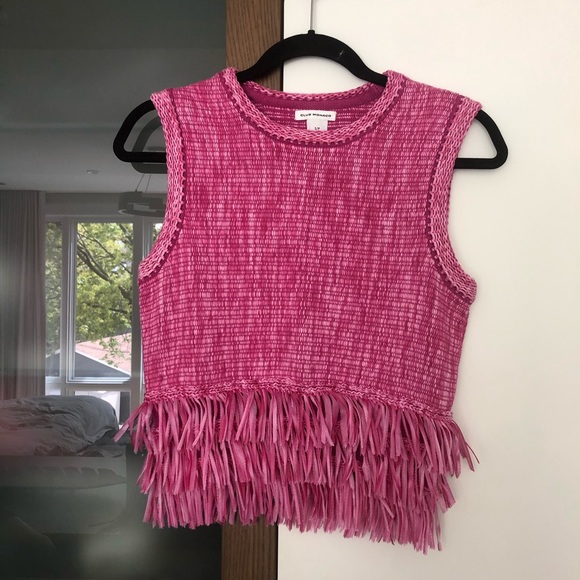 Tops - Club Monaco knit fringe top